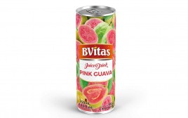 Bvitas Juice Drink Pink Guava   Can  250 millilitre